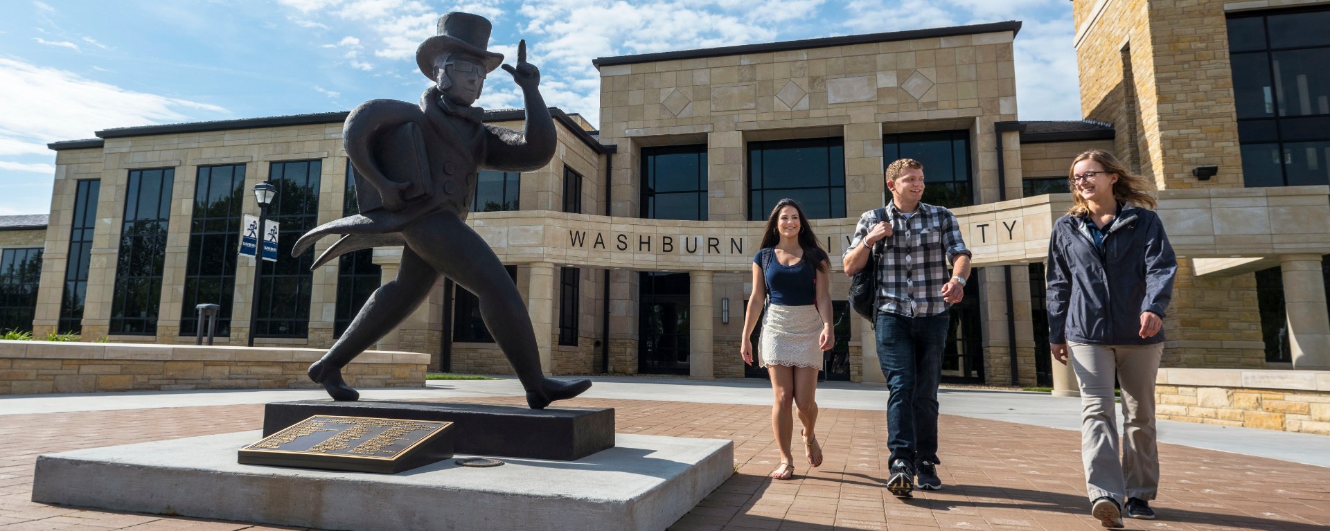 students in front of Morgan Hall