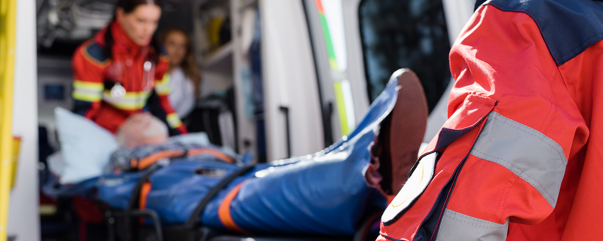 paramedics with a patient