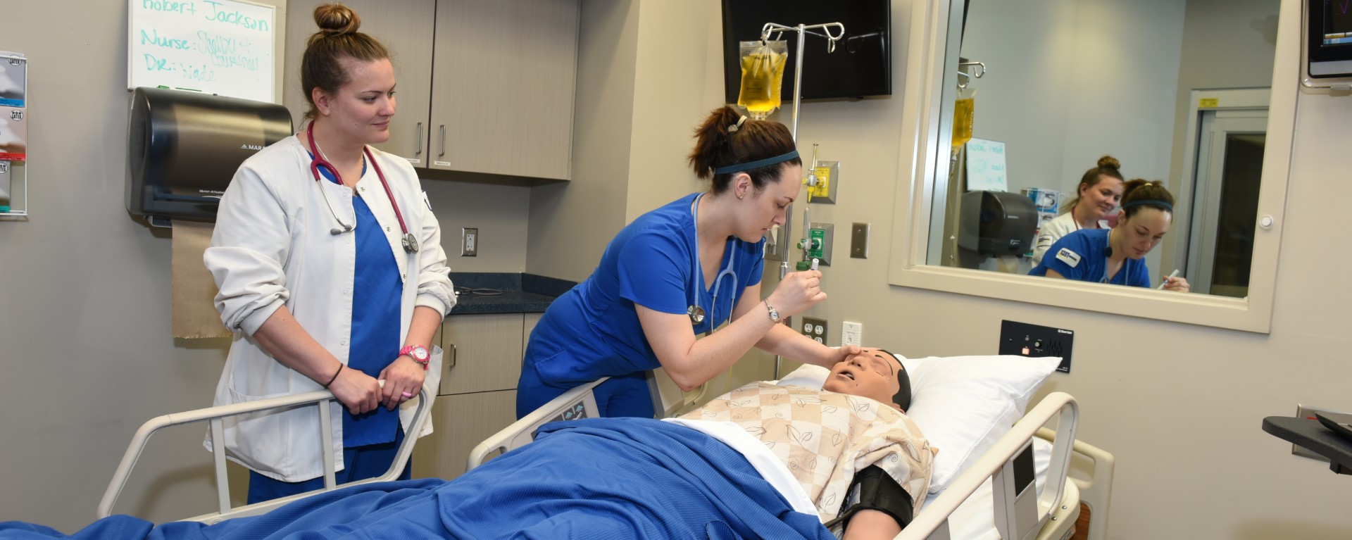 two nurses in hospital bay
