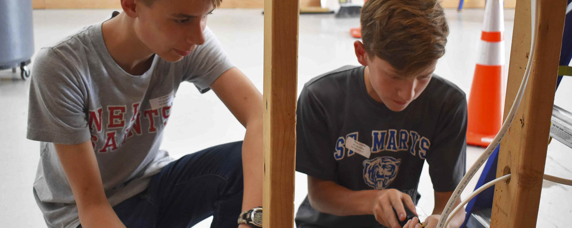 Washburn Tech summer campers.