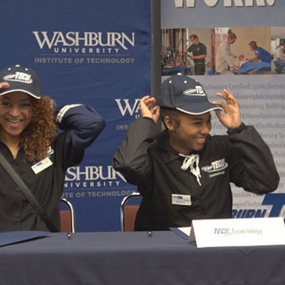 girls sign letters of intent to attend Washburn Tech 