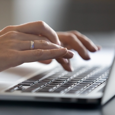 hands on a keyboard