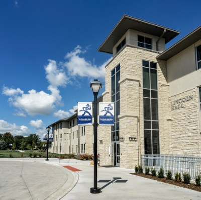 Lincoln Hall main entrance exterior